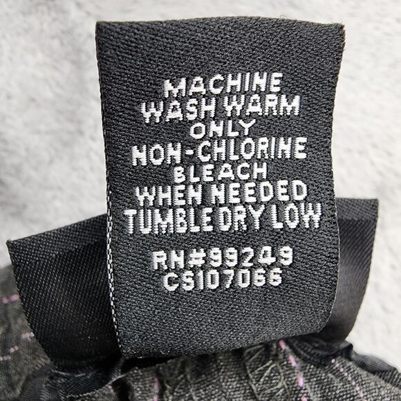 Maggie Barnes Pants Womens 30W Gray White Striped High Rise Tapered Stretch - Picture 5 of 10